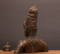 Brass Statue of Ardhnareshwar Bust