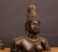 Brass Statue of Ardhnareshwar Bust