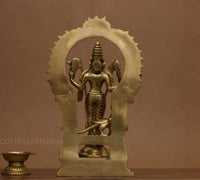 Brass Idol of Lord Murugan Statue 12"