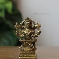 Handcrafted Brass Hanuman Idol – Antique Brass Finish