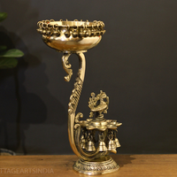 Brass  Oil Lamp With Urli