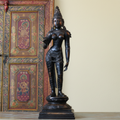 Handcrafted Uma Parvati Sculpture 27" | Chola Inspired South Indian Goddess Statue