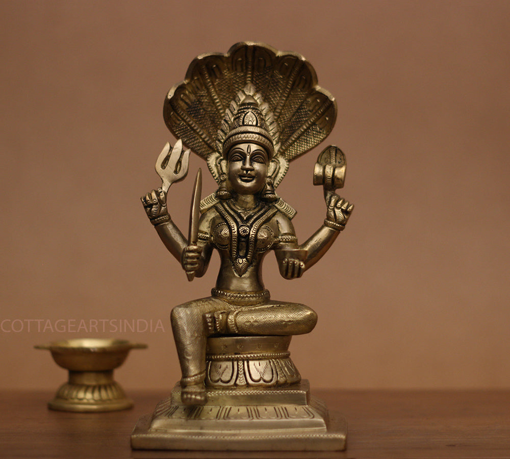 Brass Idol Goddess Mariamman Statue