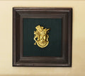 Brass Shreenathji In Wooden Frame