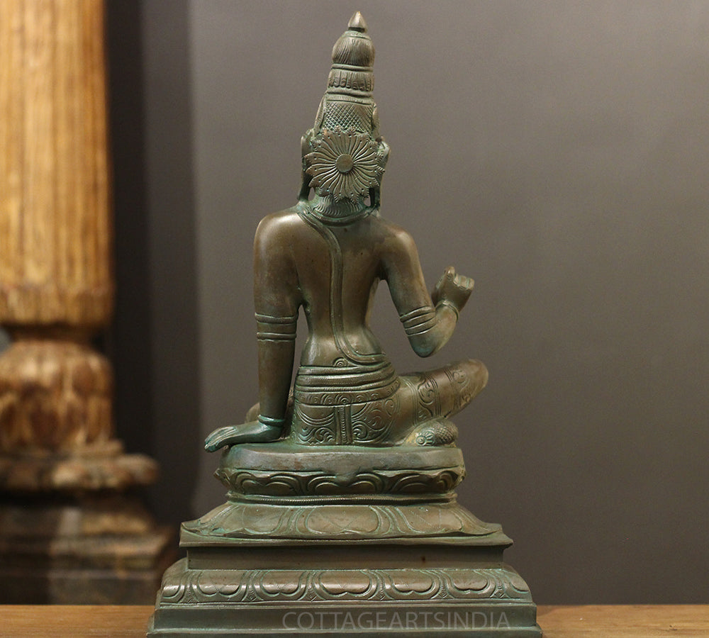 Brass Uma Parameshwari Parvati Bronze Finish 17"