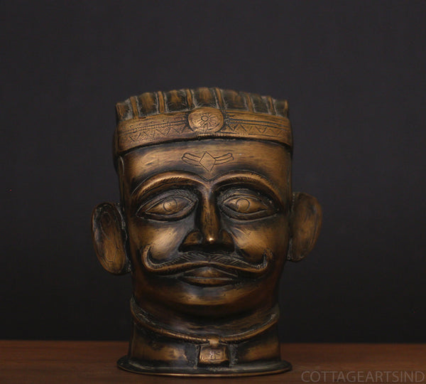 Brass Vintage Shiva Mukhlingam Idol