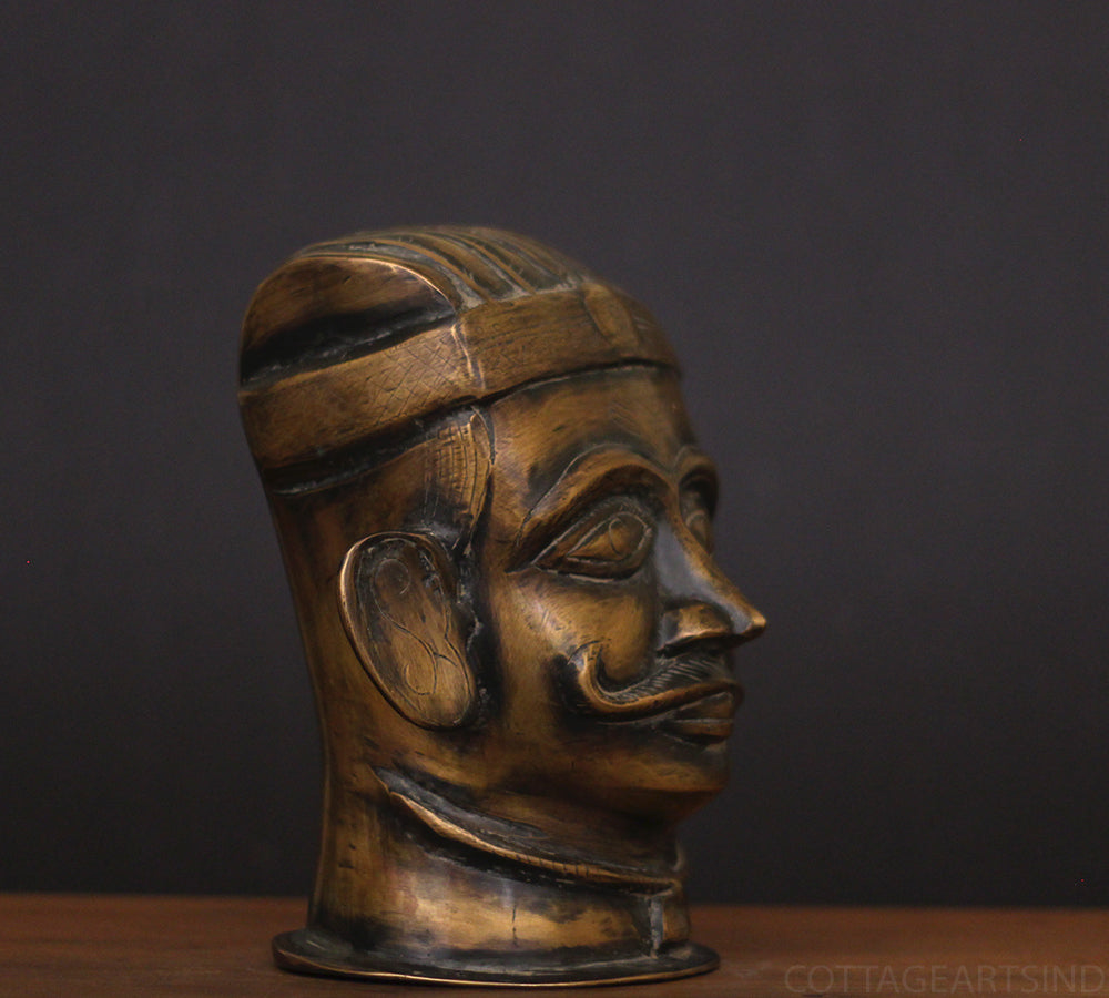 Brass Vintage Finish Shiva Mukhlingam Idol