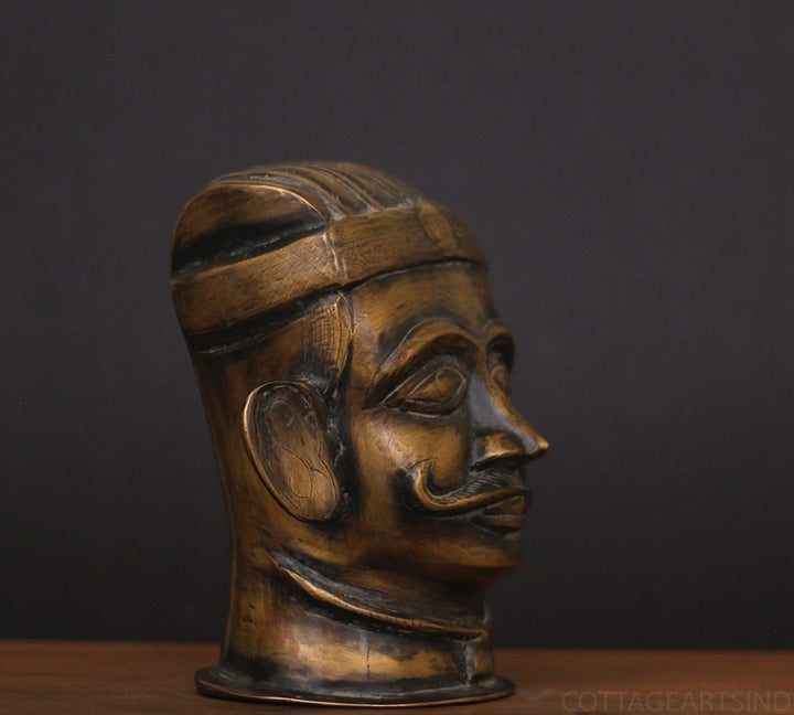 Brass Vintage Finish Shiva Mukhlingam Idol