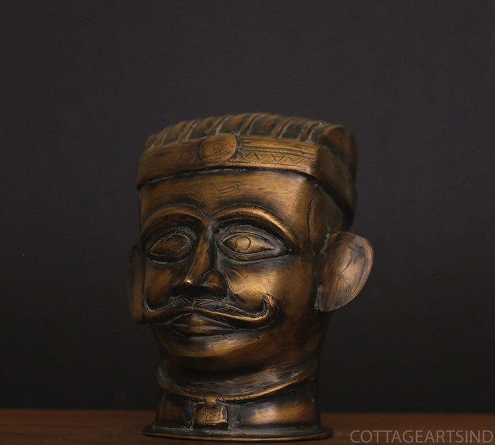 Brass Vintage Finish Shiva Mukhlingam Idol