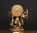 Brass Panchamukhi Hanuman Idol 10"