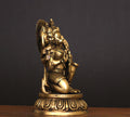 Brass Panchamukhi Hanuman Idol 10"