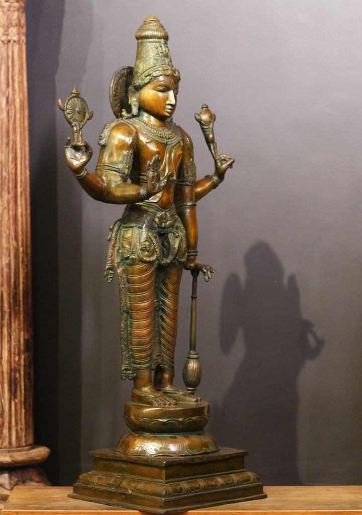 Brass Vishnu 37" Dark Copper Finish