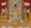 Hand-Painted Shrinathji Temple Pichwai Painting | Traditional Nathdwara Art