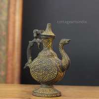 Antique Finished Brass Mughal Style Decorative Kettle