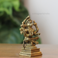 Handcrafted Brass Hanuman Idol – Antique Brass Finish