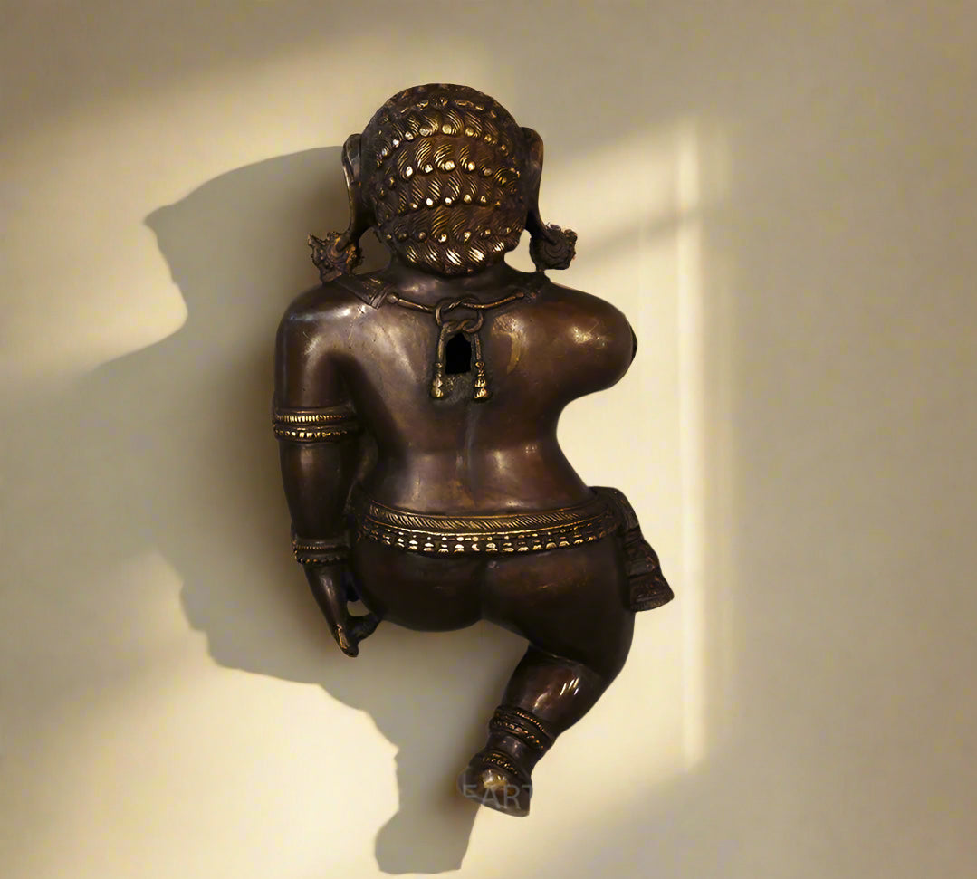 Brass Bala Krishna Wall Hanging