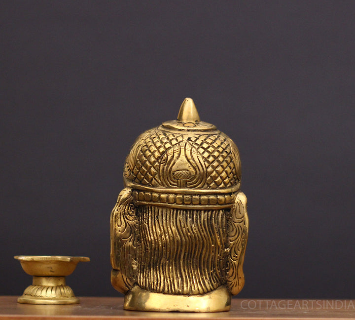 Brass Hanuman Face Statue
