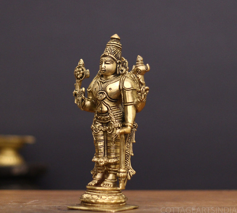 Brass Vishnu Standing 7''