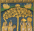 Hand-Painted Gopi Seva Pichwai Painting | Nathdwara Devotional Artwork