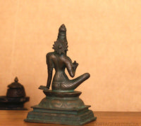 Brass Uma Parameshwari Parvati Bronze Finish 10”