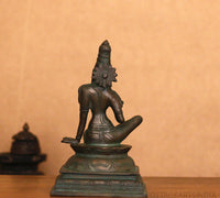 Brass Uma Parameshwari Parvati Bronze Finish 10”