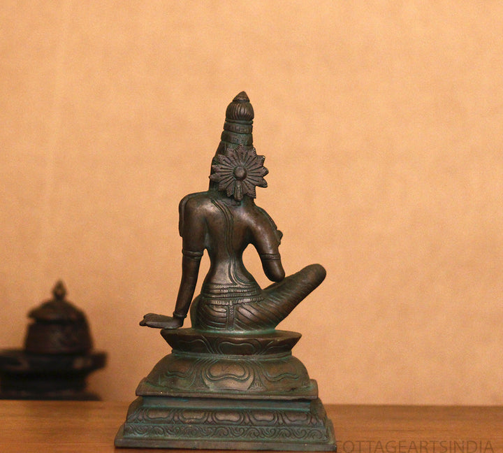 Brass Uma Parameshwari Parvati Bronze Finish 10”