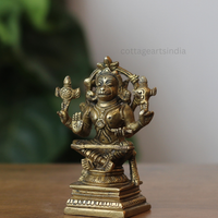 Handcrafted Brass Hanuman Idol – Antique Brass Finish