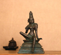 Brass Uma Parameshwari Parvati Bronze Finish 10”