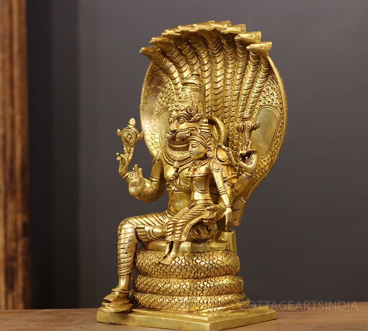 Brass Narsimha Laxmi 14"