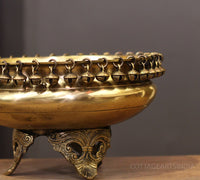 Brass Ghungroo Urli 10"