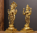 Brass Narayana /Vishnu Laxmi Standing 18"