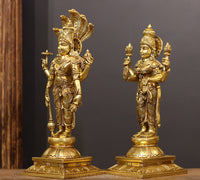 Brass Narayana /Vishnu Laxmi Standing 18"