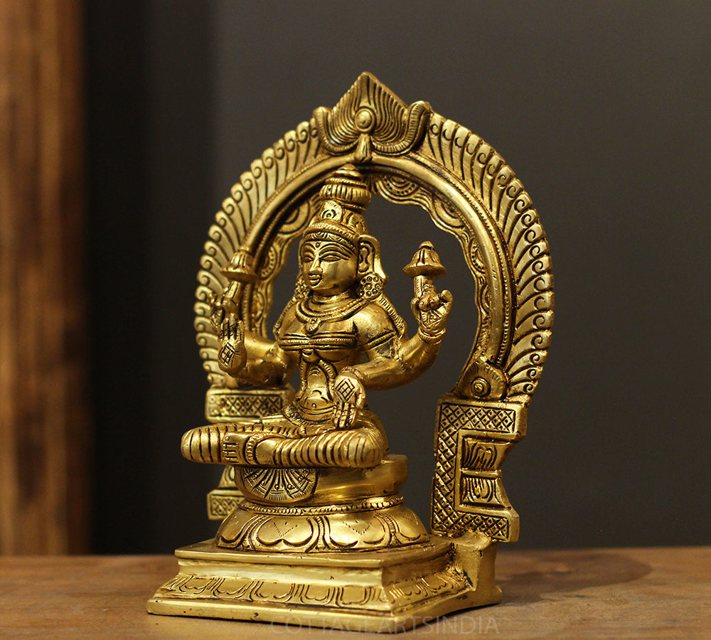 Brass Ganesh - Brass Laxmi With Prabhawal