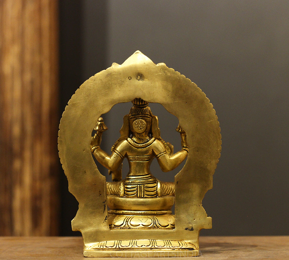 Brass Ganesh - Brass Laxmi With Prabhawal