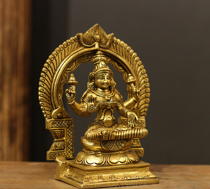 Brass Ganesh - Brass Laxmi With Prabhawal