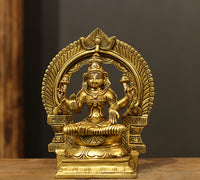Brass Ganesh - Brass Laxmi With Prabhawal