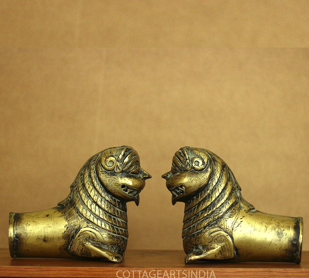 Brass Vintage Finish Palanquin Kirtimukha