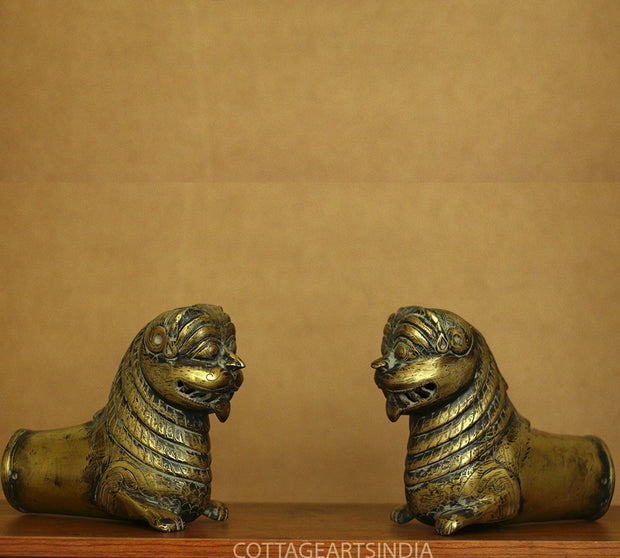 Brass Vintage Finish Palanquin Kirtimukha