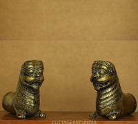 Brass Vintage Finish Palanquin Kirtimukha