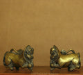 Brass Vintage Finish Palanquin Kirtimukha Pair