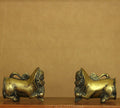 Brass Vintage Finish Palanquin Kirtimukha Pair