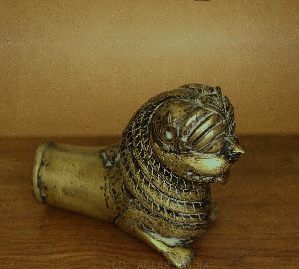 Brass Vintage Finish Palanquin Kirtimukha