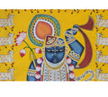 Hand-Painted Shrinathji Pichwai Painting and  Sacred Cows
