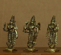 Brass Lord Vishnu , Laxmi and Bhudevi