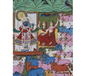 Hand-Painted Shrinathji Pichwai Painting | Krishna with Cows & Gopis