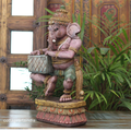 Handcrafted Ganesha Playing Harmonium | Indian Music Decor
