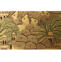 Krishna with Cows Pichwai Painting – Golden Vrindavan Wall Art