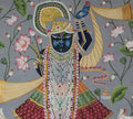 Hand-Painted Shrinathji Pichwai Painting | Traditional Lotus Theme Artwork