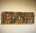 Wooden Wall Panel Balaji And Bhu Devi Sri Devi 36"