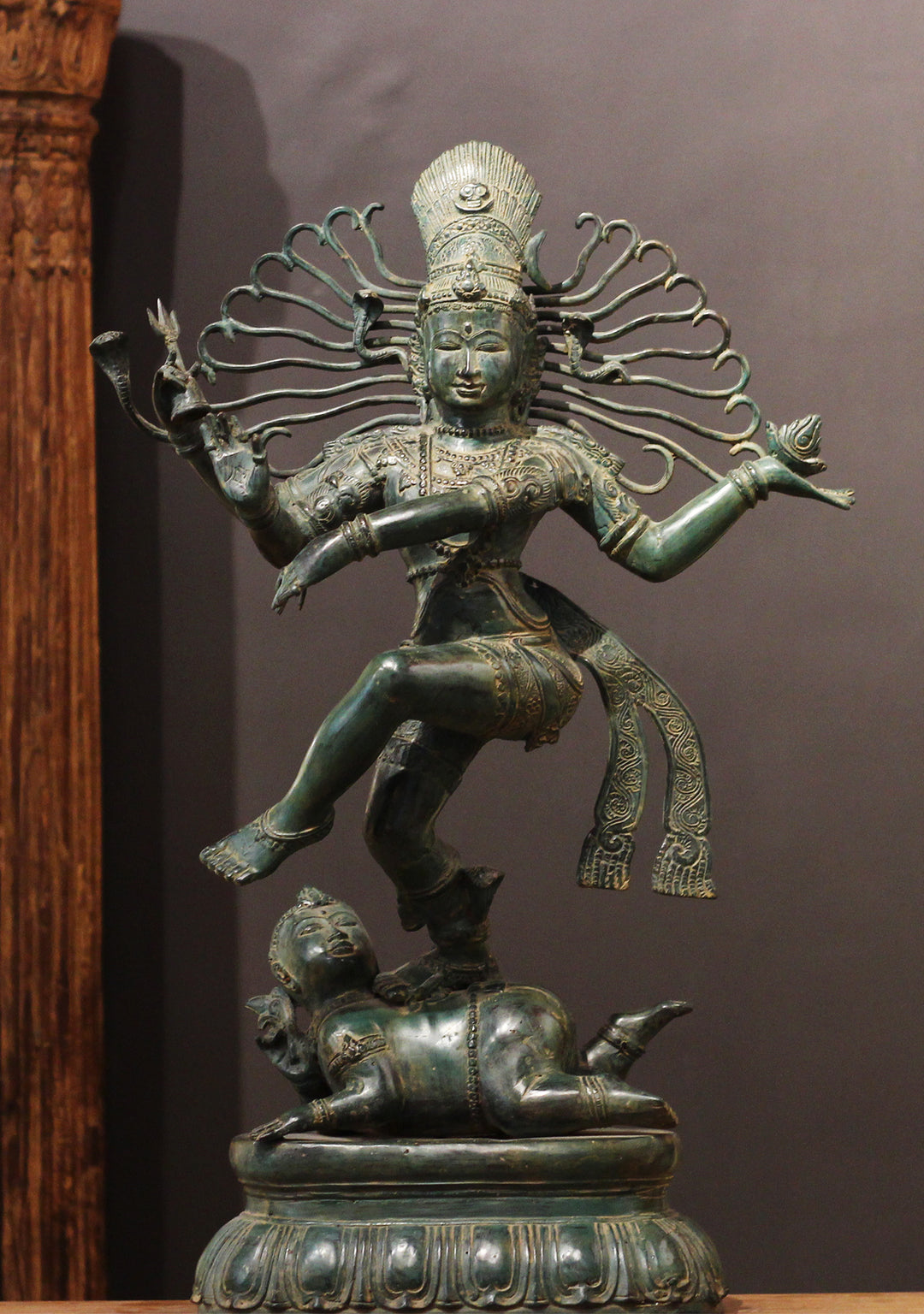 Balinese Bronze Dancing Shiva -Nataraj 27"